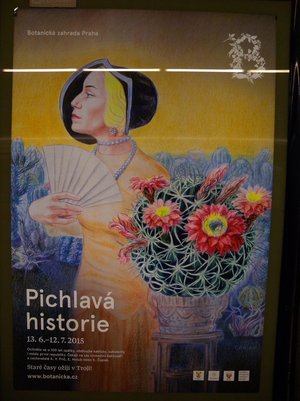 Plakát výstavy s Olgou Scheinpflugovou